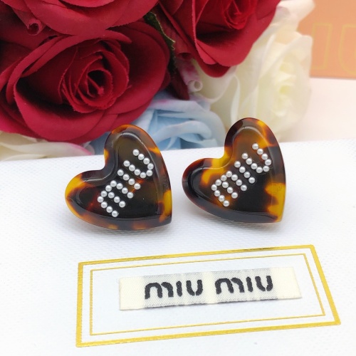 MIU MIU Earrings For Women #1160756 $29.00 USD, Wholesale Replica MIU MIU Earrings