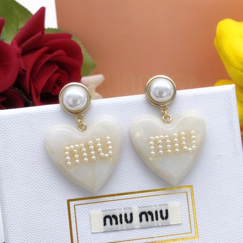 MIU MIU Earrings For Women #1160757 $29.00 USD, Wholesale Replica MIU MIU Earrings