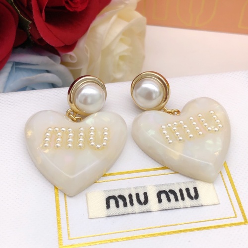 Replica MIU MIU Earrings For Women #1160757 $29.00 USD for Wholesale