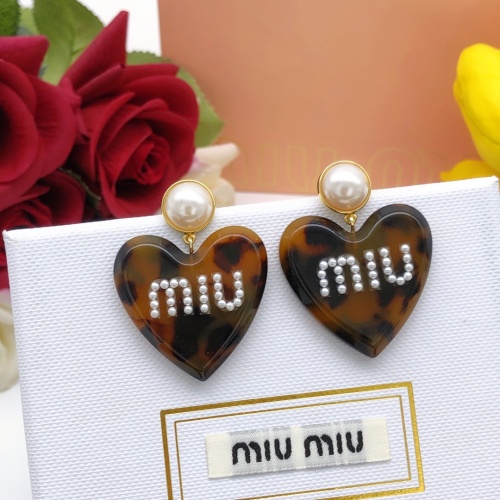 MIU MIU Earrings For Women #1160758 $29.00 USD, Wholesale Replica MIU MIU Earrings