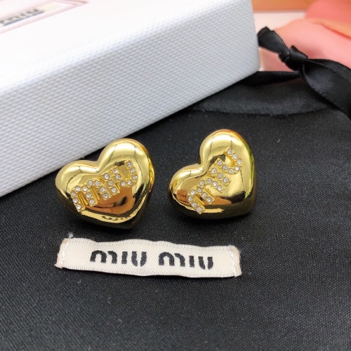 Replica MIU MIU Earrings For Women #1160775 $27.00 USD for Wholesale