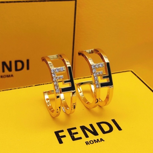 Replica Fendi Earrings For Women #1161302 $29.00 USD for Wholesale