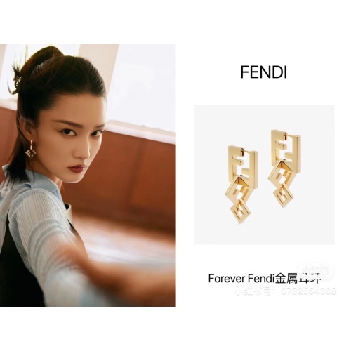 Replica Fendi Earrings For Women #1161368 $42.00 USD for Wholesale