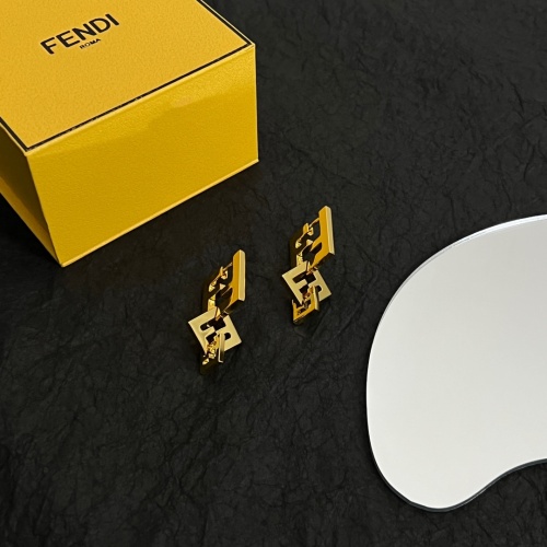 Replica Fendi Earrings For Women #1161368 $42.00 USD for Wholesale