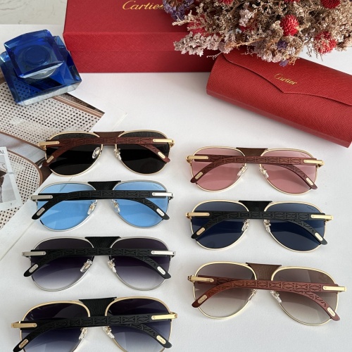 Replica Cartier AAA Quality Sunglassess #1161409 $48.00 USD for Wholesale