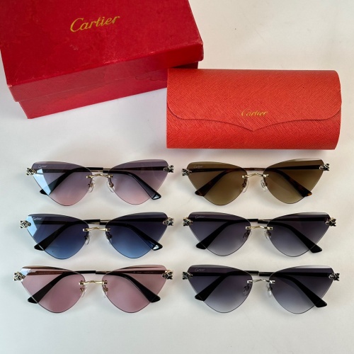 Replica Cartier AAA Quality Sunglassess #1161709 $60.00 USD for Wholesale