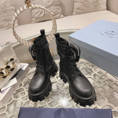 Replica Prada Boots For Women #1162212 $145.00 USD for Wholesale