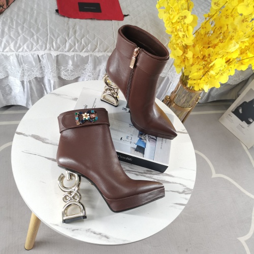Replica Dolce & Gabbana D&G Boots For Women #1162512 $175.00 USD for Wholesale