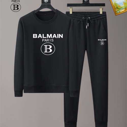 Balmain Tracksuits Long Sleeved For Men #1162985 $64.00 USD, Wholesale Replica Balmain Tracksuits
