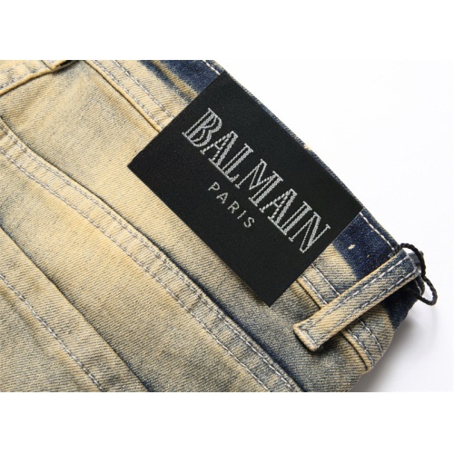 Replica Balmain Jeans For Men #1163019 $48.00 USD for Wholesale