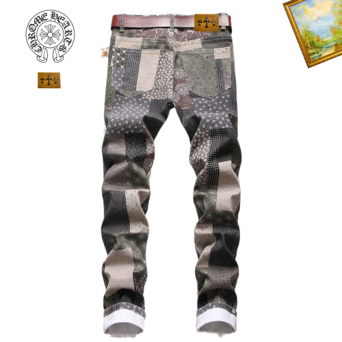 Replica Chrome Hearts Jeans For Men #1163025 $48.00 USD for Wholesale