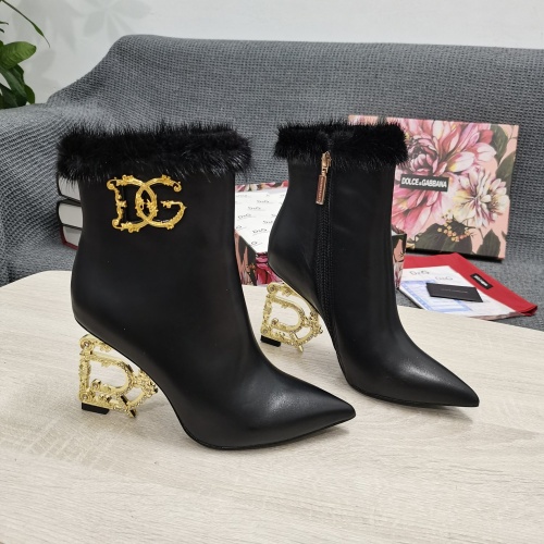 Dolce &amp; Gabbana D&amp;G Boots For Women #1163072 $175.00 USD, Wholesale Replica Dolce &amp; Gabbana D&amp;G Boots