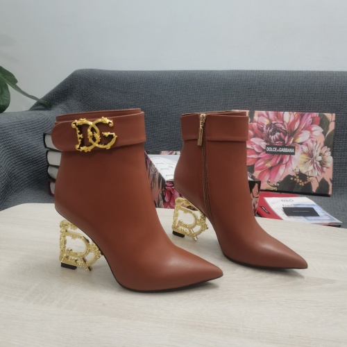 Dolce &amp; Gabbana D&amp;G Boots For Women #1163107 $172.00 USD, Wholesale Replica Dolce &amp; Gabbana D&amp;G Boots