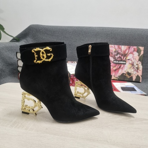 Dolce &amp; Gabbana D&amp;G Boots For Women #1163109 $172.00 USD, Wholesale Replica Dolce &amp; Gabbana D&amp;G Boots