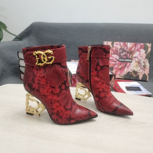 Dolce &amp; Gabbana D&amp;G Boots For Women #1163111 $172.00 USD, Wholesale Replica Dolce &amp; Gabbana D&amp;G Boots