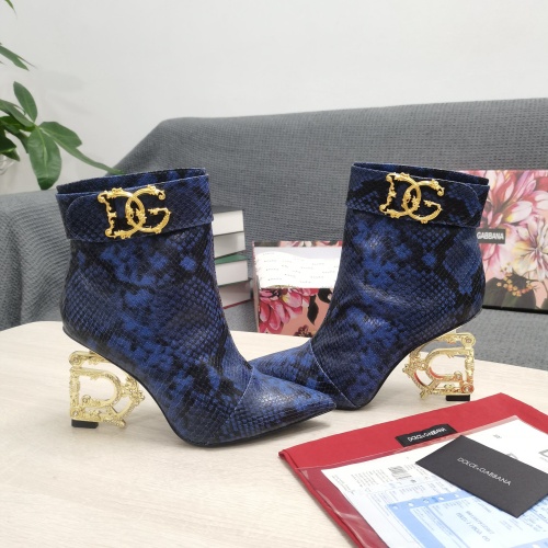 Replica Dolce & Gabbana D&G Boots For Women #1163112 $172.00 USD for Wholesale