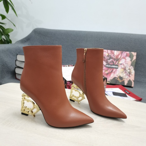 Dolce &amp; Gabbana D&amp;G Boots For Women #1163199 $165.00 USD, Wholesale Replica Dolce &amp; Gabbana D&amp;G Boots