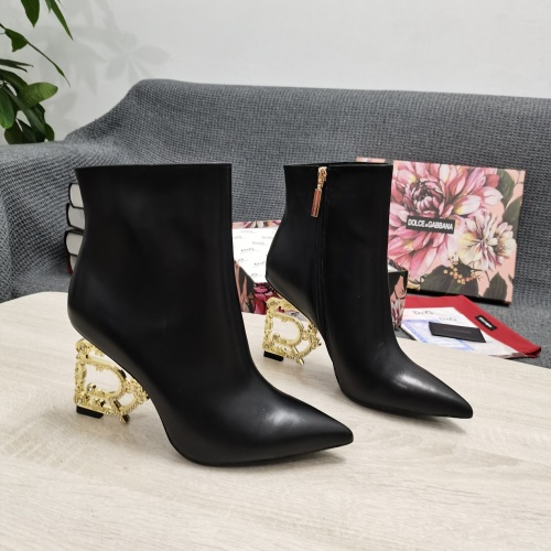 Dolce &amp; Gabbana D&amp;G Boots For Women #1163200 $165.00 USD, Wholesale Replica Dolce &amp; Gabbana D&amp;G Boots