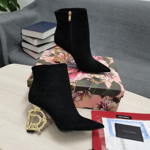 Replica Dolce & Gabbana D&G Boots For Women #1163201 $165.00 USD for Wholesale