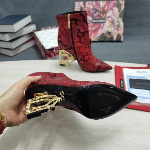 Replica Dolce & Gabbana D&G Boots For Women #1163203 $165.00 USD for Wholesale