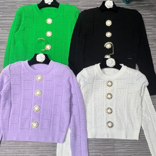 Replica Balmain Sweaters Long Sleeved For Women #1163306 $80.00 USD for Wholesale