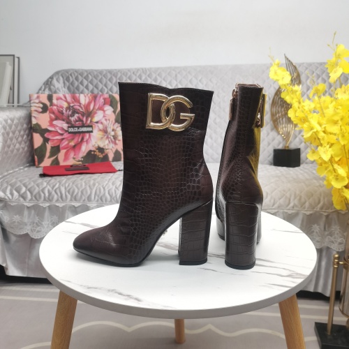 Replica Dolce & Gabbana D&G Boots For Women #1163374 $160.00 USD for Wholesale