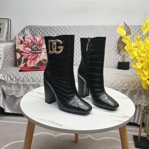 Replica Dolce & Gabbana D&G Boots For Women #1163375 $160.00 USD for Wholesale