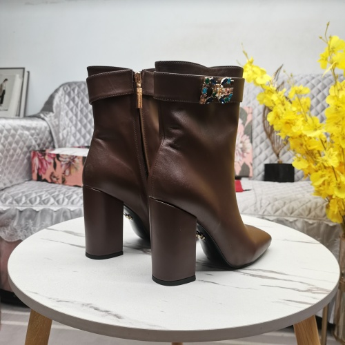 Replica Dolce & Gabbana D&G Boots For Women #1163376 $160.00 USD for Wholesale