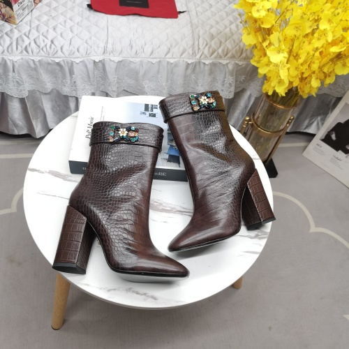 Replica Dolce & Gabbana D&G Boots For Women #1163380 $160.00 USD for Wholesale