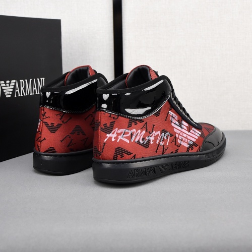 Replica Armani High Tops Shoes For Men #1163419 $82.00 USD for Wholesale