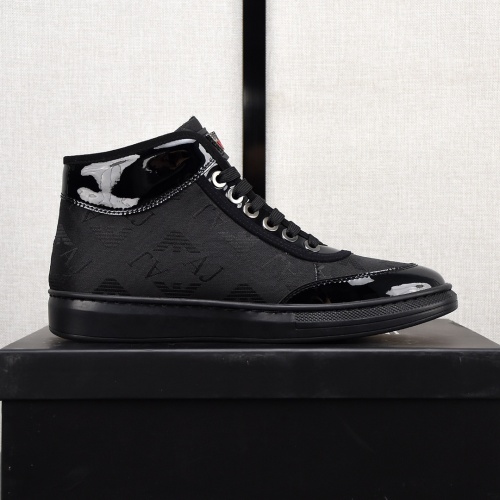 Replica Armani High Tops Shoes For Men #1163420 $82.00 USD for Wholesale
