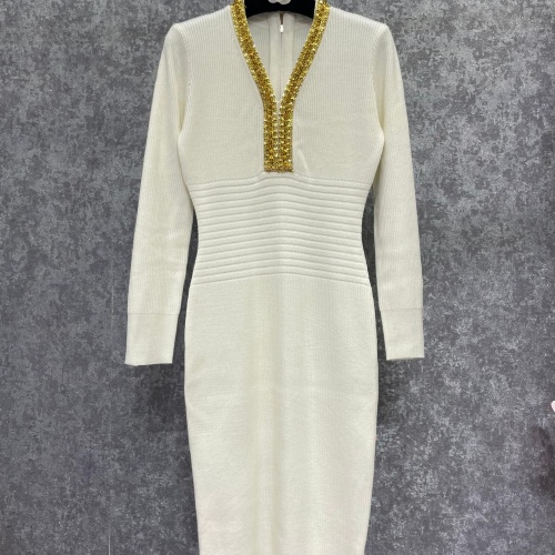 Balmain Dresses Long Sleeved For Women #1163447 $125.00 USD, Wholesale Replica Balmain Dresses