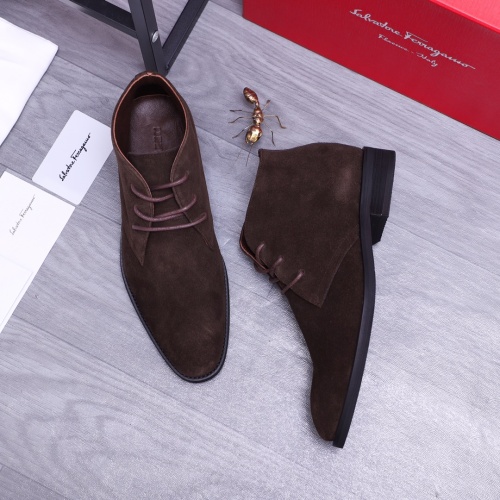 Replica Salvatore Ferragamo Boots For Men #1163583 $88.00 USD for Wholesale