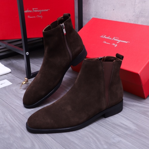 Salvatore Ferragamo Boots For Men #1163591 $88.00 USD, Wholesale Replica Salvatore Ferragamo Boots
