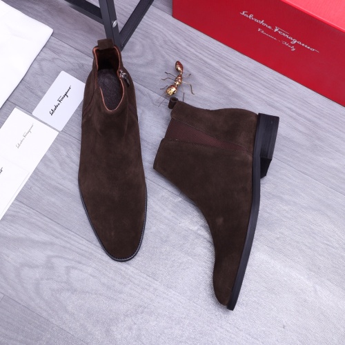 Replica Salvatore Ferragamo Boots For Men #1163591 $88.00 USD for Wholesale