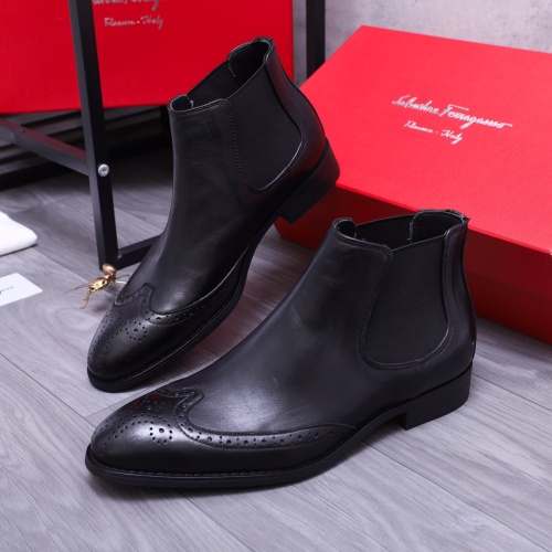 Salvatore Ferragamo Boots For Men #1163594 $92.00 USD, Wholesale Replica Salvatore Ferragamo Boots