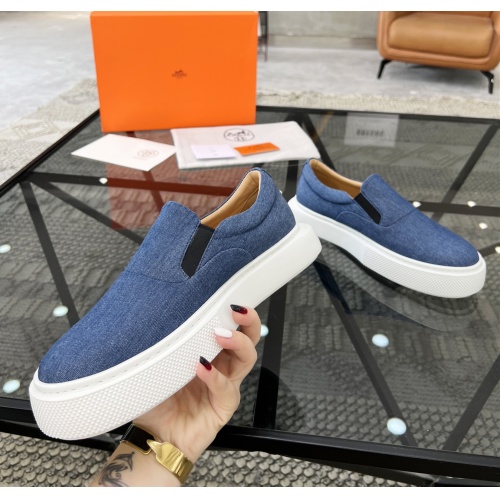 Replica Hermes Casual Shoes For Men #1163633 $80.00 USD for Wholesale