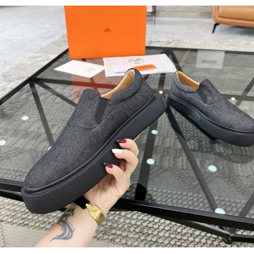 Replica Hermes Casual Shoes For Men #1163634 $80.00 USD for Wholesale
