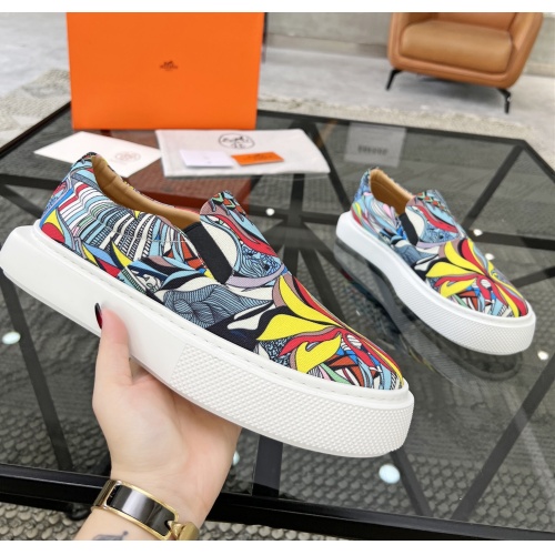 Replica Hermes Casual Shoes For Men #1163635 $80.00 USD for Wholesale