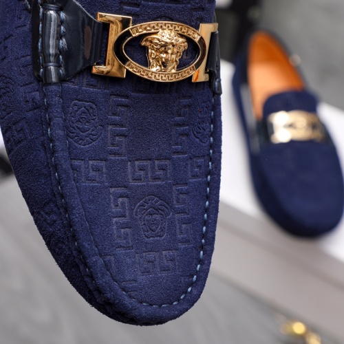 Replica Versace Leather Shoes For Men #1163640 $68.00 USD for Wholesale