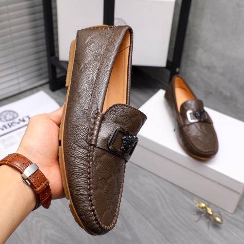 Replica Versace Leather Shoes For Men #1163651 $72.00 USD for Wholesale