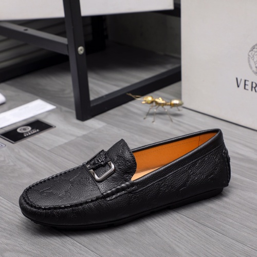 Replica Versace Leather Shoes For Men #1163653 $72.00 USD for Wholesale