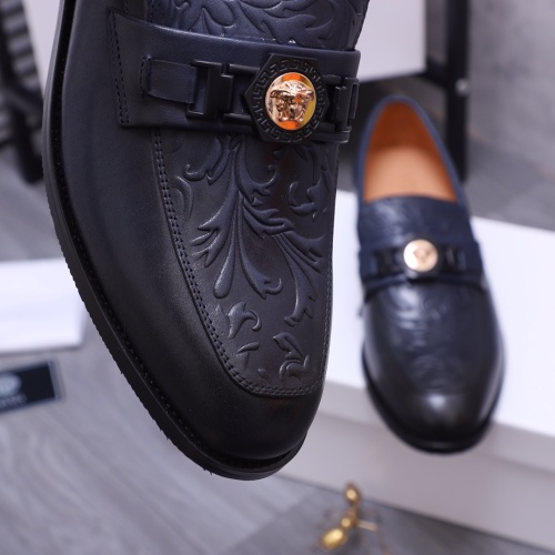 Replica Versace Leather Shoes For Men #1163660 $82.00 USD for Wholesale