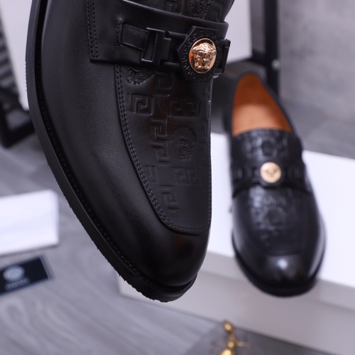 Replica Versace Leather Shoes For Men #1163662 $82.00 USD for Wholesale