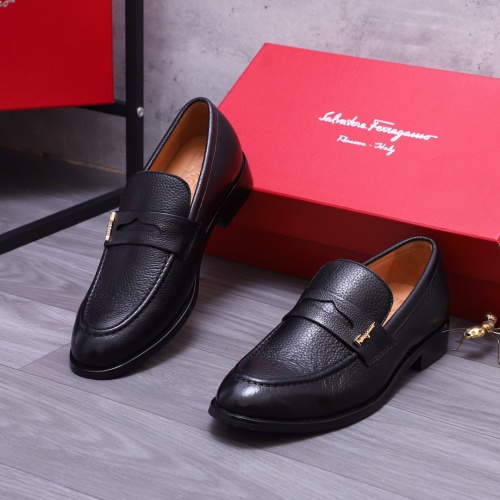 Salvatore Ferragamo Leather Shoes For Men #1163670 $82.00 USD, Wholesale Replica Salvatore Ferragamo Leather Shoes