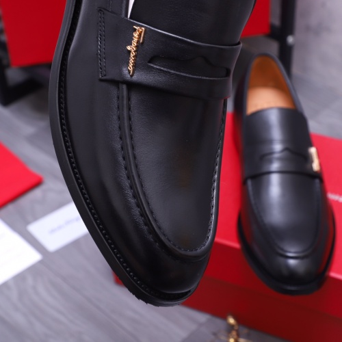 Replica Salvatore Ferragamo Leather Shoes For Men #1163673 $82.00 USD for Wholesale