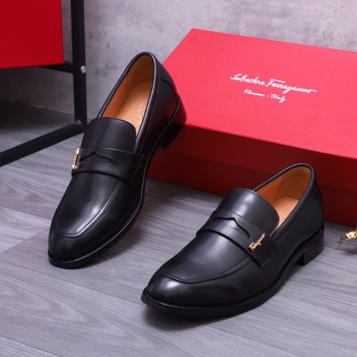 Salvatore Ferragamo Leather Shoes For Men #1163674 $82.00 USD, Wholesale Replica Salvatore Ferragamo Leather Shoes