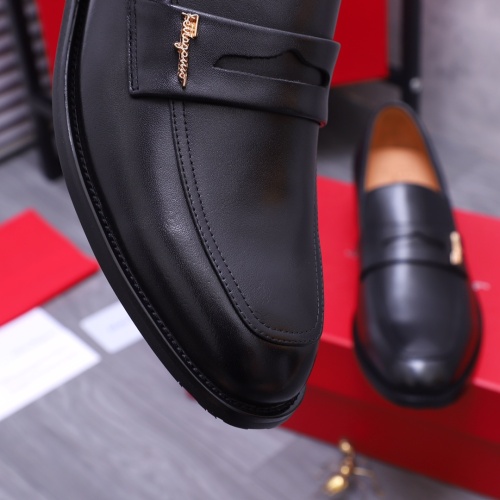 Replica Salvatore Ferragamo Leather Shoes For Men #1163674 $82.00 USD for Wholesale