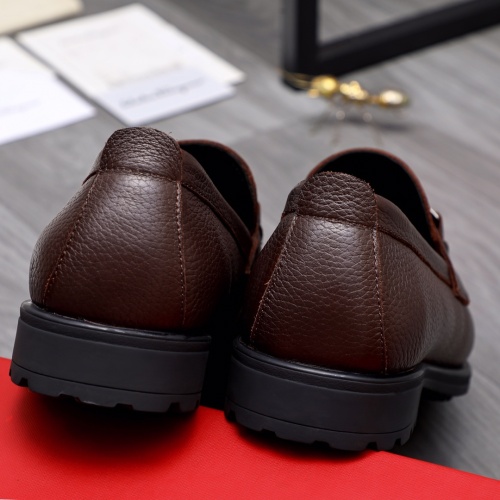 Replica Salvatore Ferragamo Leather Shoes For Men #1163724 $85.00 USD for Wholesale