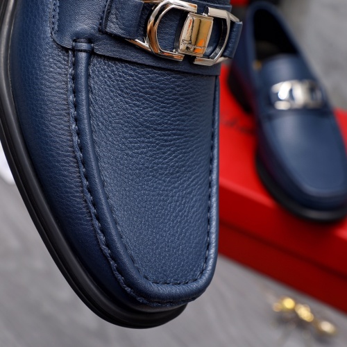 Replica Salvatore Ferragamo Leather Shoes For Men #1163725 $85.00 USD for Wholesale
